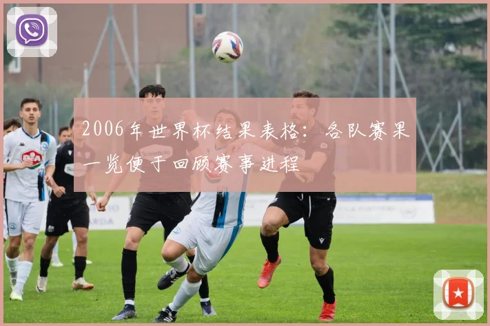 2006年世界杯结果表格：各队赛果一览便于回顾赛事进程